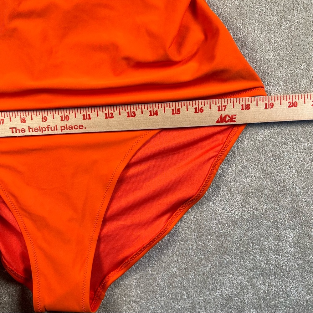 Old‎ Navy One Piece Swimsuit Orange Cross Back NWT Women's XL - Picture 7 of 11